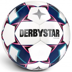 Wedstrijd Bal Derbystar Tempo APS Classic Wit/Blauw/Roze - Maat 5